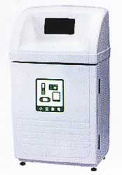 FRP製カギ付資源ゴミ回収箱60L(小型家電用)MB21LK-211DK