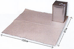 床面使用大型シート植物糸布M1366K-97-100K