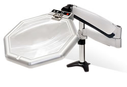 大型八角LED照明拡大鏡M1234BN-390BS