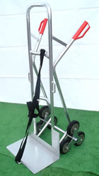 軽量アルミ6輪大型荷台階段台車/M1420T6-118AL