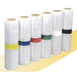 カラーラインストレッチフィルム12μ×500×300M黄M155C-STM300-YT