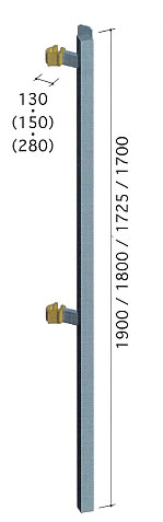 足場用組立リフトガイドレール/M2862L-GR1800A/測定/包装/物流/専門