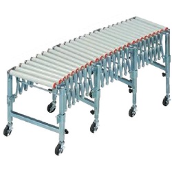 伸縮樹脂ローラーコンベアー(Φ38mm肉厚2.6mm)M563CMRN38-403M