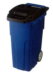 大型樹脂製キャスターゴミ箱M590P45C4-B