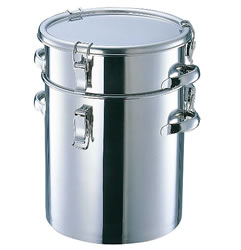 ステンレス密閉タンクテーパー型(両取手付)M729M1010-50S