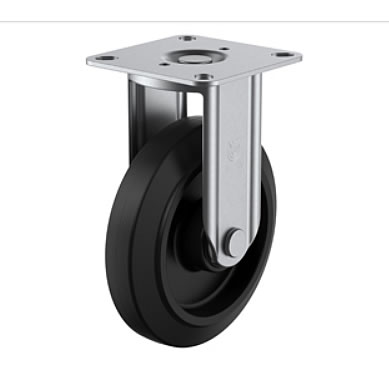 中荷重向けステンレス製固定キャスター（ゴム）M163RK2-SUS-FX130Y
