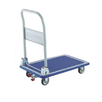 折りたたみ式プレス製台車4輪リンクストッパー付/M227-101NJKRS4T