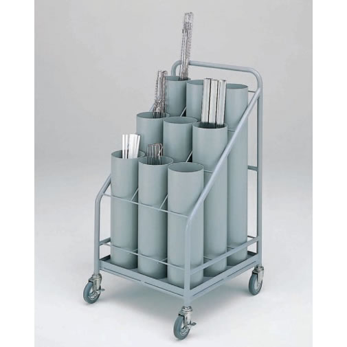 長尺収納ワゴン台車/M2314E-833K