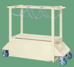 7000Lボンベ6本運搬台車/M350C-60IS