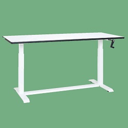 手動ハンドル式昇降作業台座り作業立ち作業用M350LW-127WS