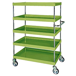 5段深棚仕様ワゴン台車M350SPA-1015FS