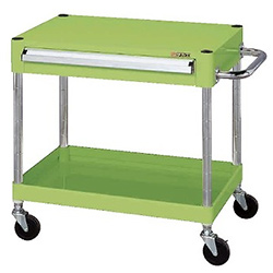 天板フラット引出付ワゴン台車M350SPA-606AS