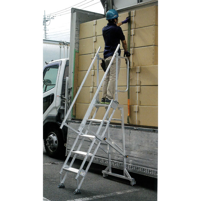 多目的キャスター高所作業台ハシゴM453KS40-4109S