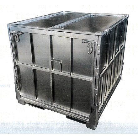 折りたたみ式液体充填搬送コンテナパレットM611M-111310W