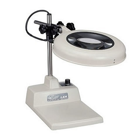 調光式LED照明拡大鏡 テーブルスタンド式MA77EKW-B-2X
