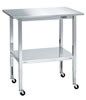ステンレス実験テーブルキャスター付/M350TFW4-70TS