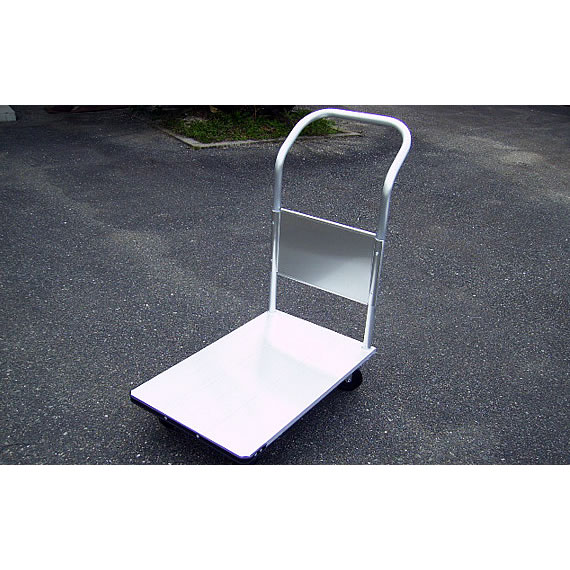 ハンドル固定式1TON対応アルミ台車（ゴムタイヤ）M1371L-106A-1TON-RB