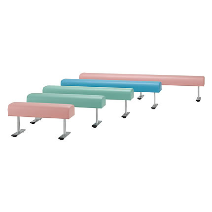 スリム休憩ベンチ色ブルーM1824SLM1800-T4
