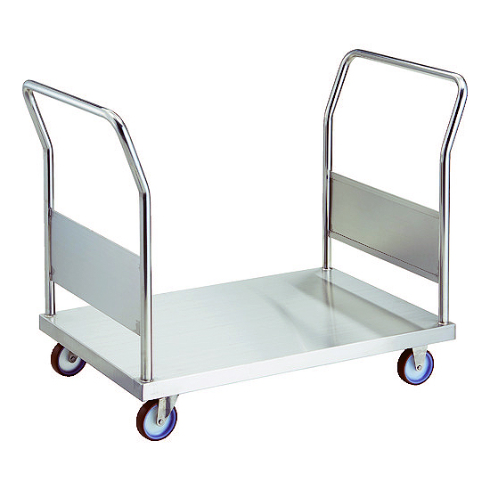 オールステンレス両袖台車ウレタン車輪/M227ASS1W-100NUT