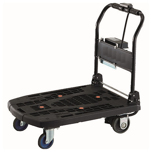 電動アシスト折畳樹脂台車300kgM227ASTPL-300KG