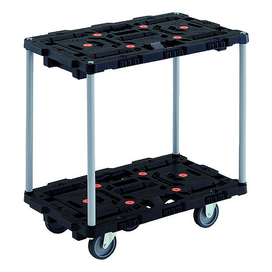 樹脂製連結二段ワゴン車M227FB720J5-E100T