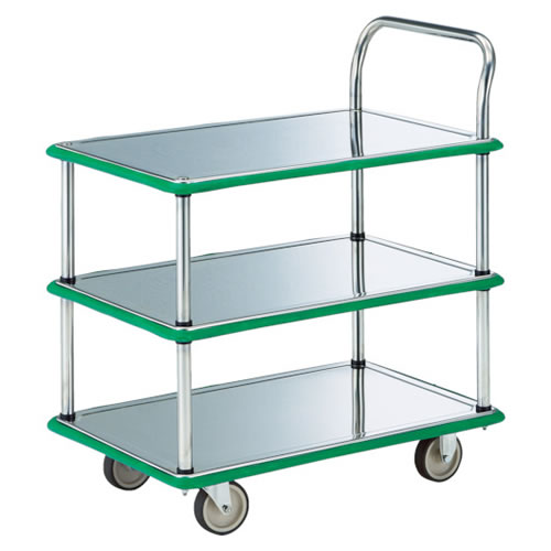 ステンレス製ハンドトラック（3段片袖タイプ）/M227US-105NUT