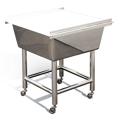 LED照明食品用小型検査テーブル(食品工場向け)M2340T-808080FR