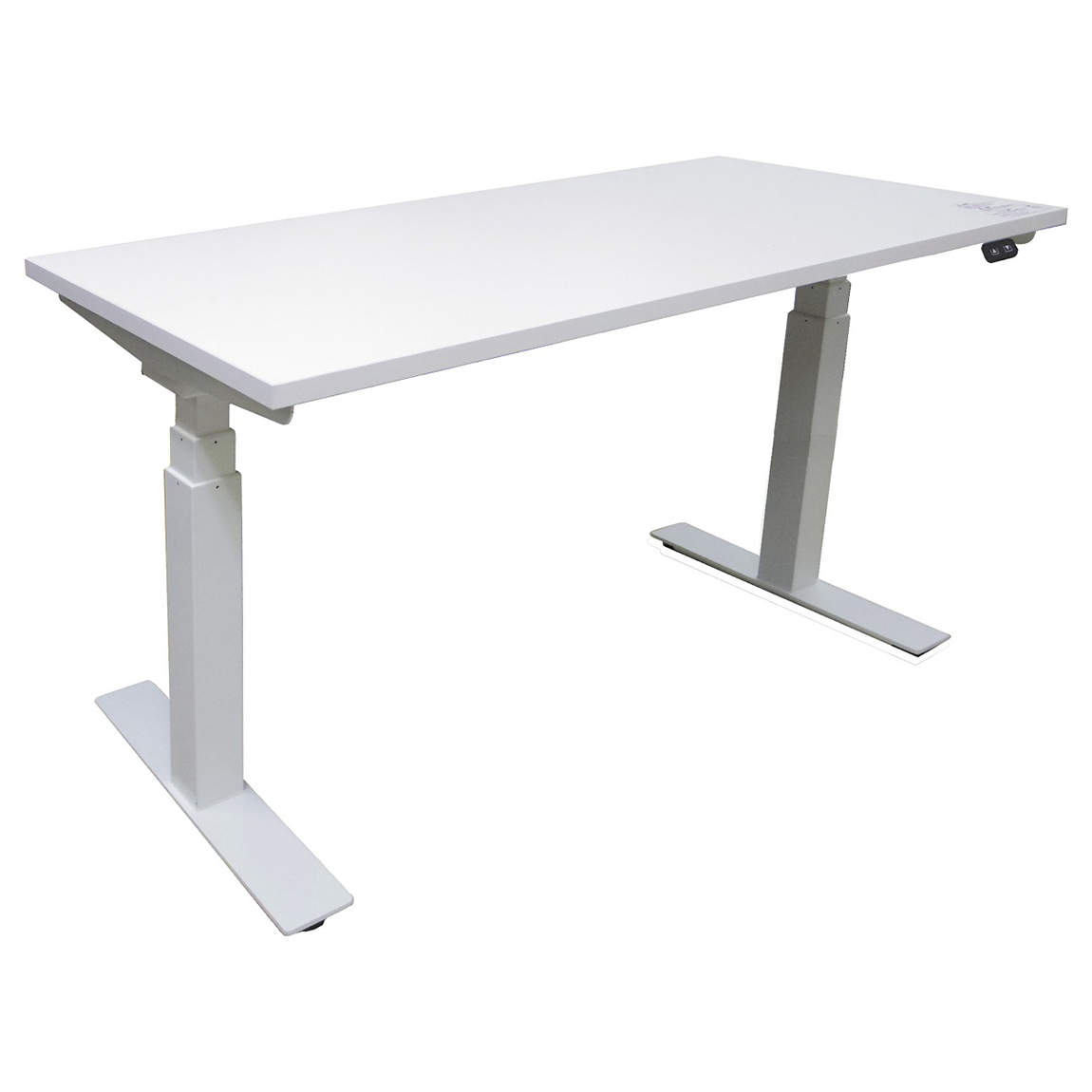 電動上下昇降作業机80KgホワイトM2364SK-1270E