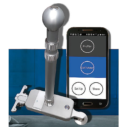 床面道路面精密デジタル水平計測器M2598XIOM-1155K