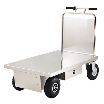 長尺電動台車固定ハンドル500kgステンレスM3079EFKL-SUS500KG