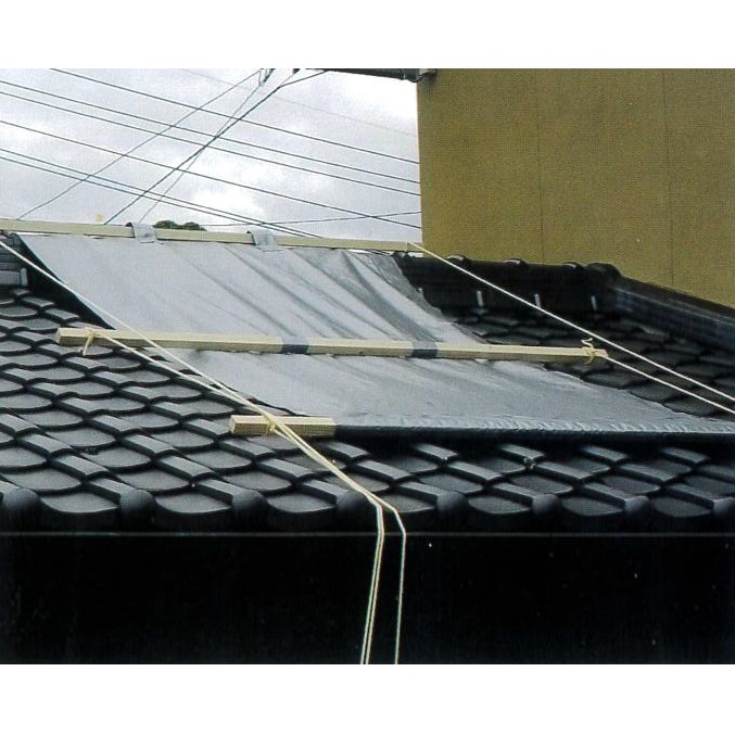 緊急雨漏り対策用屋根養生シート(1.5m×5m 10枚入り)M3136GS-1550S