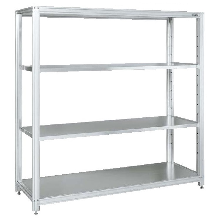 アルミ軽量ラック4段(W1800×D600×H1800)/M350AL70R-1864