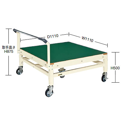 パレット移動作業台車(高さ740mm)M350PL-1174FTS