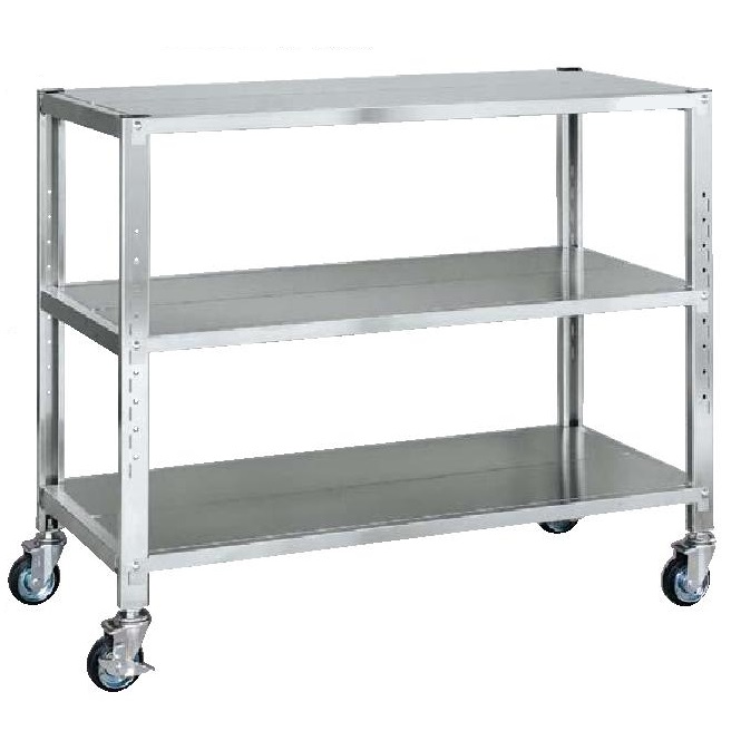 ステンレスラックキャスターワゴン/M350SRA1-1090RSU4S