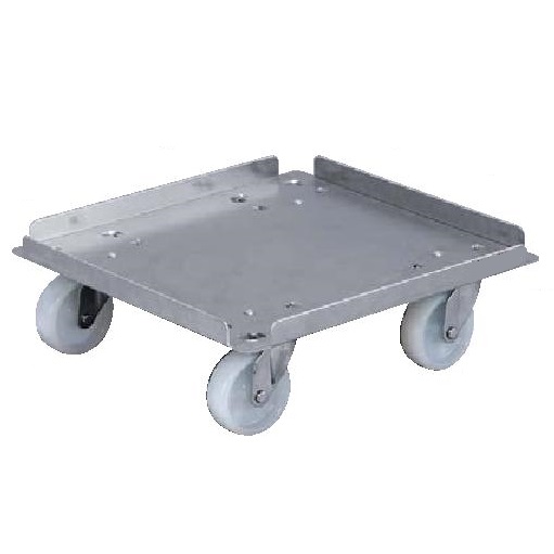 L型アルミ50Lコンテナ台車φ75ナイロン車輪M350SUSAL-2FT