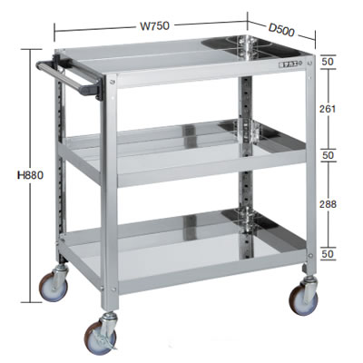 堅牢ステンレスワゴン台車/M350SUST-112RSS