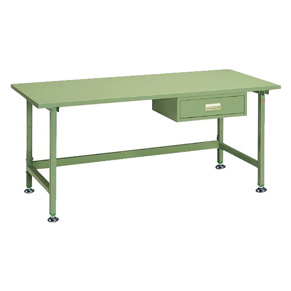 中量作業台（スチール天板/1段引出1ヶ付）M39B-S1273