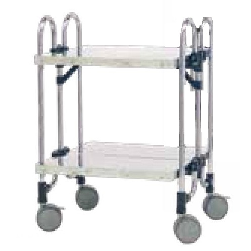 重量フラット折畳式ステンレスワゴン/M488FTSHA-2FF