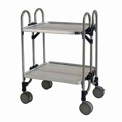 折畳式パンチング受け皿ステンレスワゴンM448STPA-2