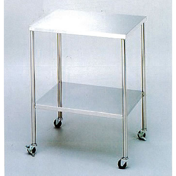 抗菌ステンレス2段ワゴン(450×300×750)M913CS-5221C