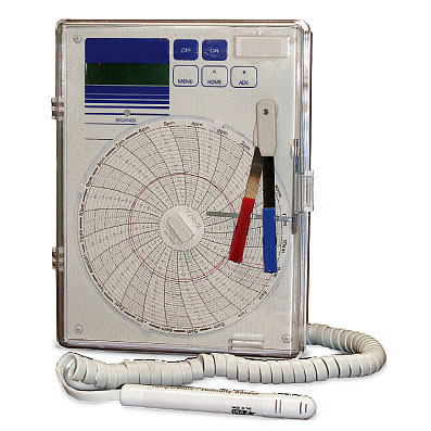 円形チャート温度湿度露点記録計(220V)M994-14014D