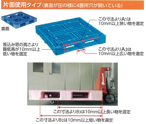標準型ハンドパレットトラック800kg仕様(日本製)/MC30M-08S3 | シロ産業 |