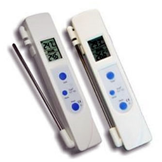 HACCP対応赤外線放射温度突き刺し中心温度計MI1HA-214M