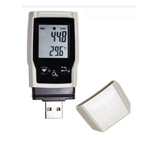 USB高精度小型温湿度データーロガー/MI1T-202MUSB