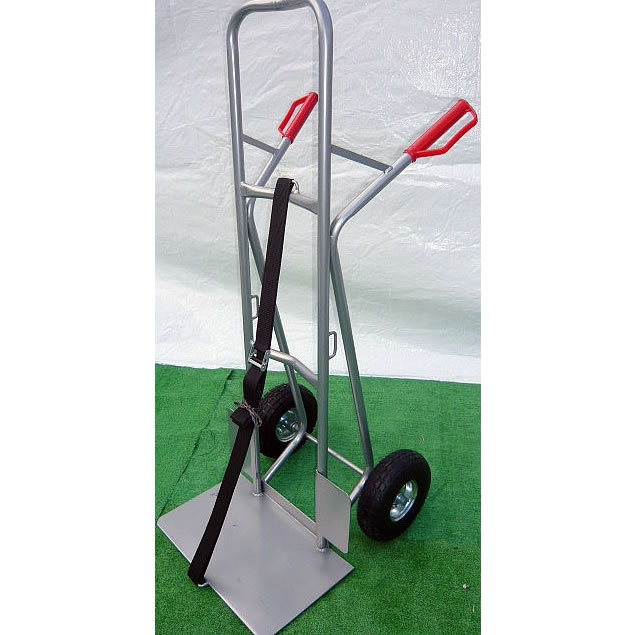 大型荷台ノーパンクスチール製二輪運搬台車M1420NP2-114T