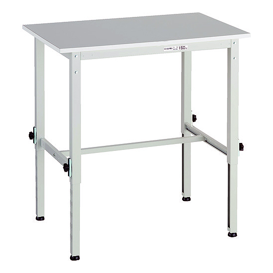 伸縮高さ軽量作業台150kg(RoHS2対応リノリューム天板)ホワイトM227MRAEM2-0960WT