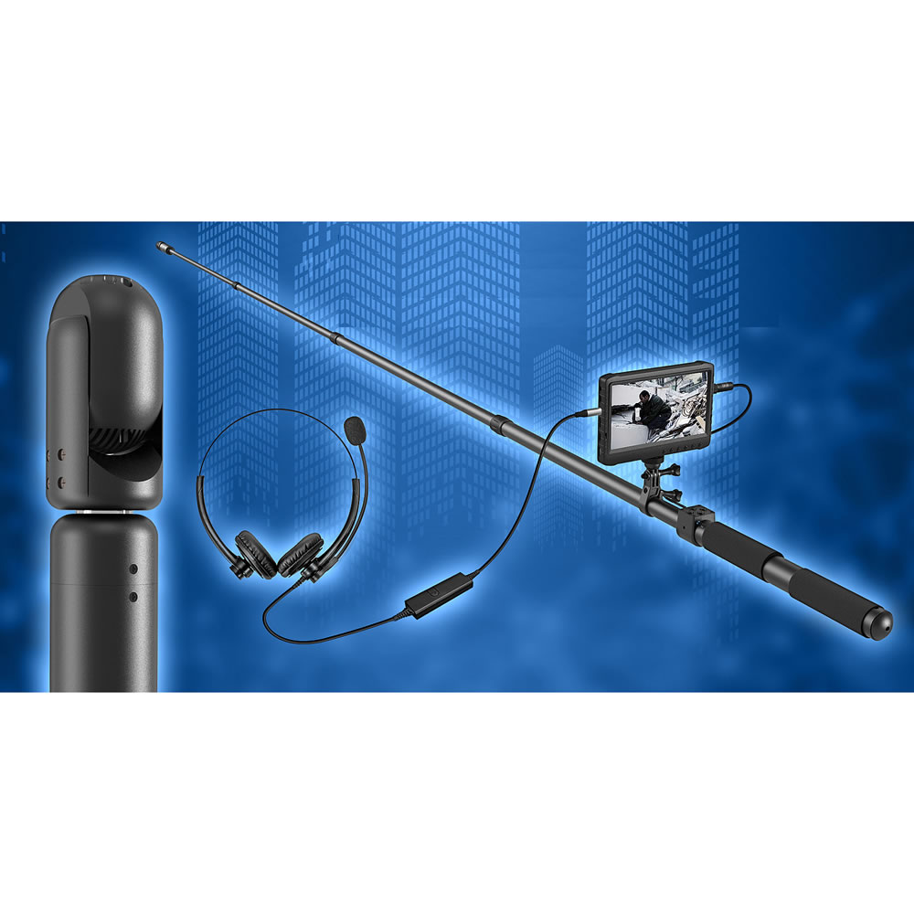 3.4M伸縮ポール360度全方位画像音声点検カメラM3205VA360-3400S