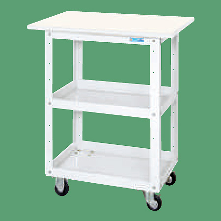 作業天板付ワゴン台車（抗ウイルス天板付）/M350ARWA-608VWW