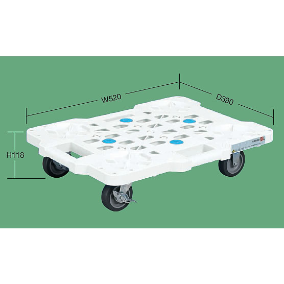 軽量スタッキング連結メッシュ平台車M350MFRN-M400EKW