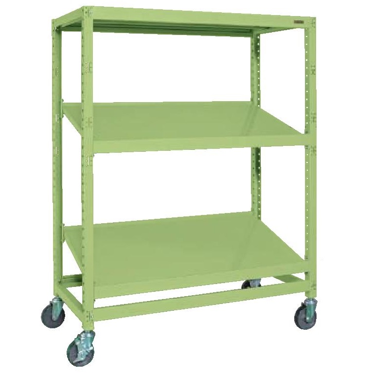 コボレ止め付ピッキング傾斜棚キャスター付M350RBLN-5623SNU